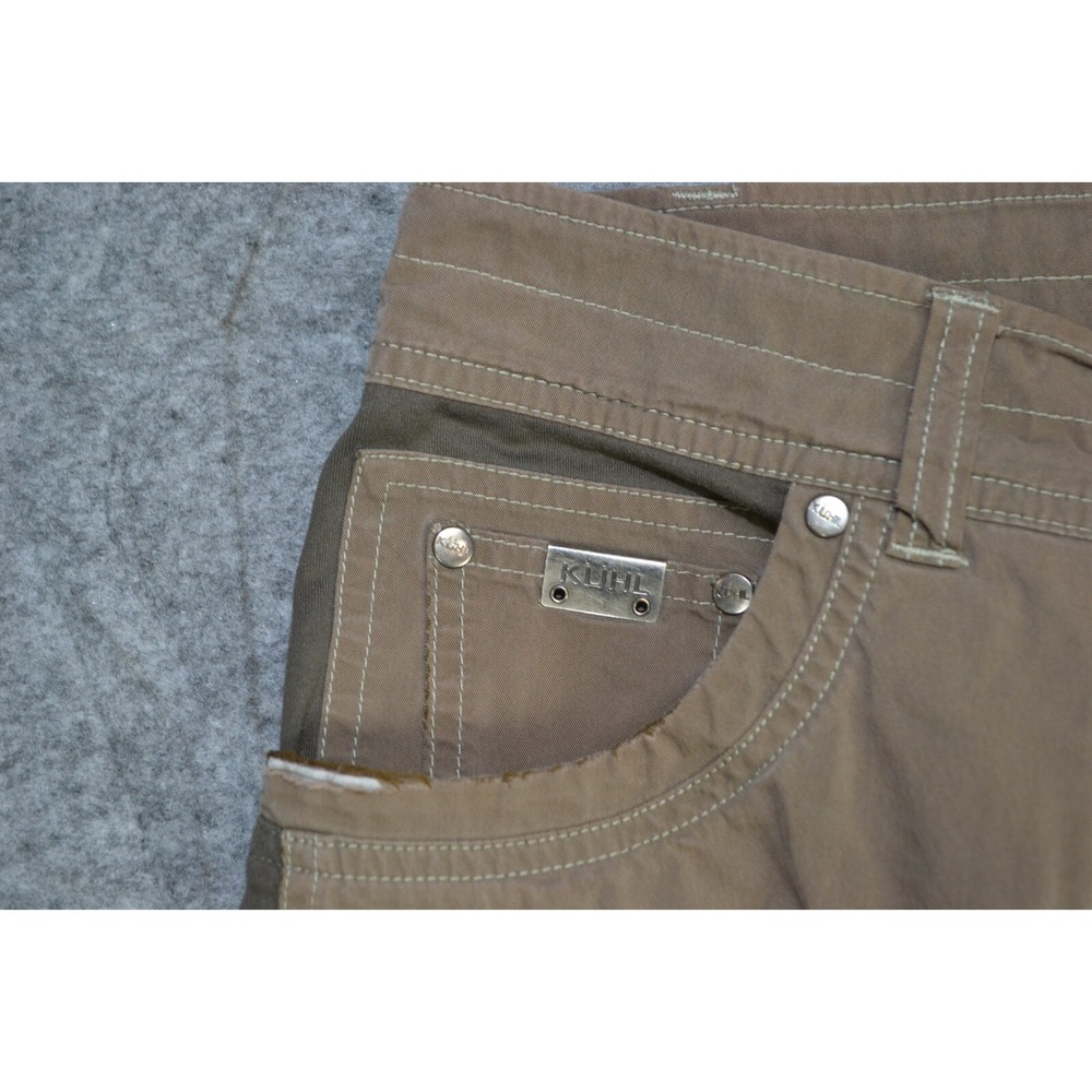 Kuhl Radikl Pants Mens 40x30 Beige Patent Pending Logo 5-Pockets Straight Leg - Picture 9 of 16